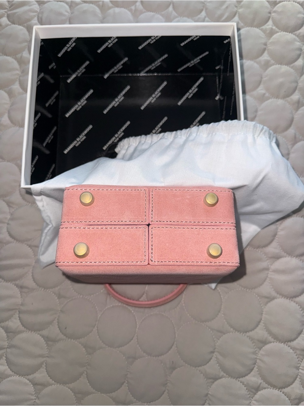 Brandon Blackwood Blush Pink Mini Top-Handle Bag - Picture 5 of 6